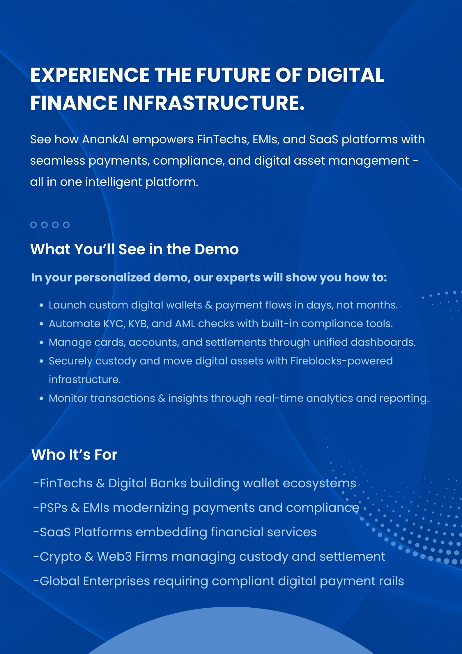 Dana Computer Book a Demo | AnankAI Digital Wallet & Compliance Solutions