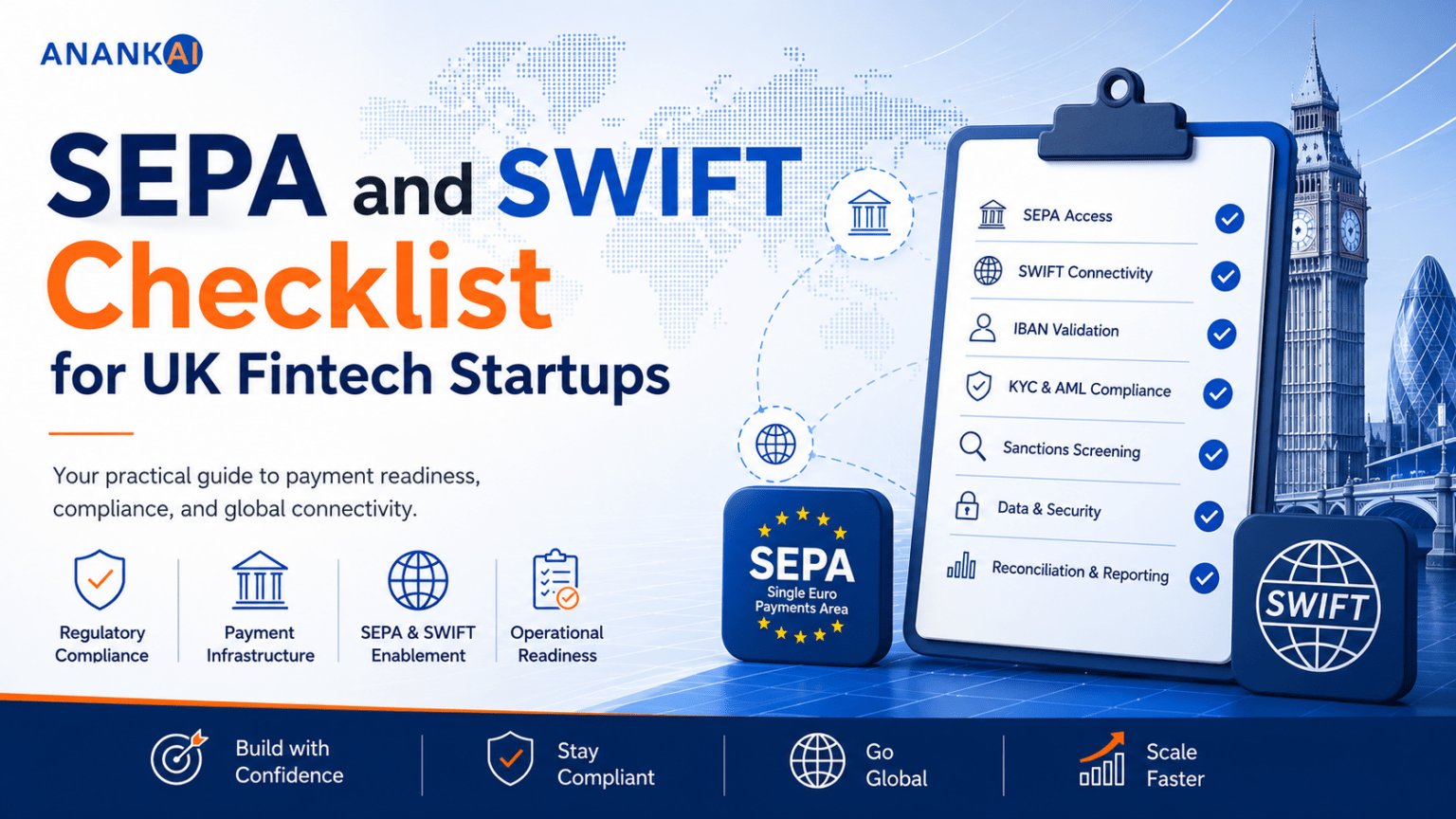 SEPA and SWIFT Checklist for UK Fintech Startups